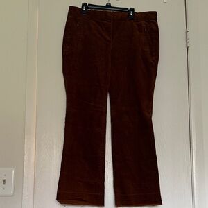 J. Crew Rust Corduroy Trousers